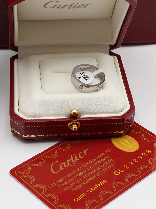 دبله كارتير لوقو زركون slim خواتم CARTIER