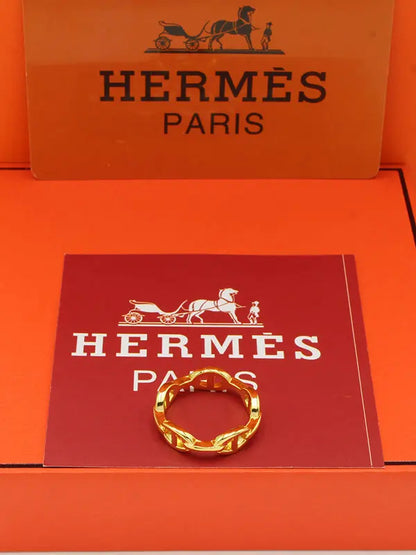 خاتم هيرمز ميتال لوقو SLIM خواتم HERMES