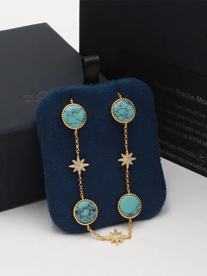 اساور اي بي ام حجر طبيعي الجديد ماستر اسواره APM تركواز ذهبي