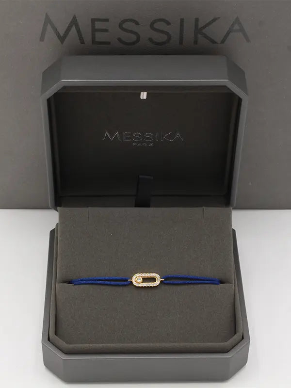 اساور ميسيكا خيط صغيره ناعمة اسواره messika كحلي ذهبي