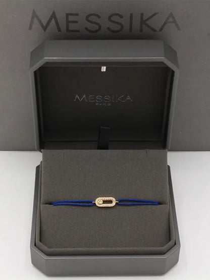 اساور ميسيكا خيط صغيره ناعمة اسواره messika كحلي ذهبي