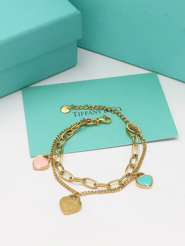 اساور تيفاني دبل شاين اسواره tiffany ذهبي