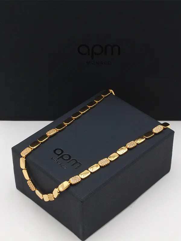 سلسال اي بي ام هاف ستون زركون لوقو سلسال APM