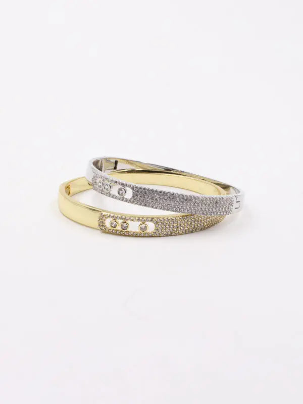 bracelet with cubic zirconia-أسوارة بانقل زركون اسواره Jewel
