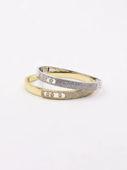 bracelet with cubic zirconia-أسوارة بانقل زركون اسواره Jewel