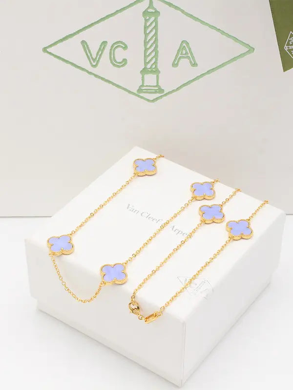 سلسال فان كليف طويل وذ لوقو سلسال van cleef