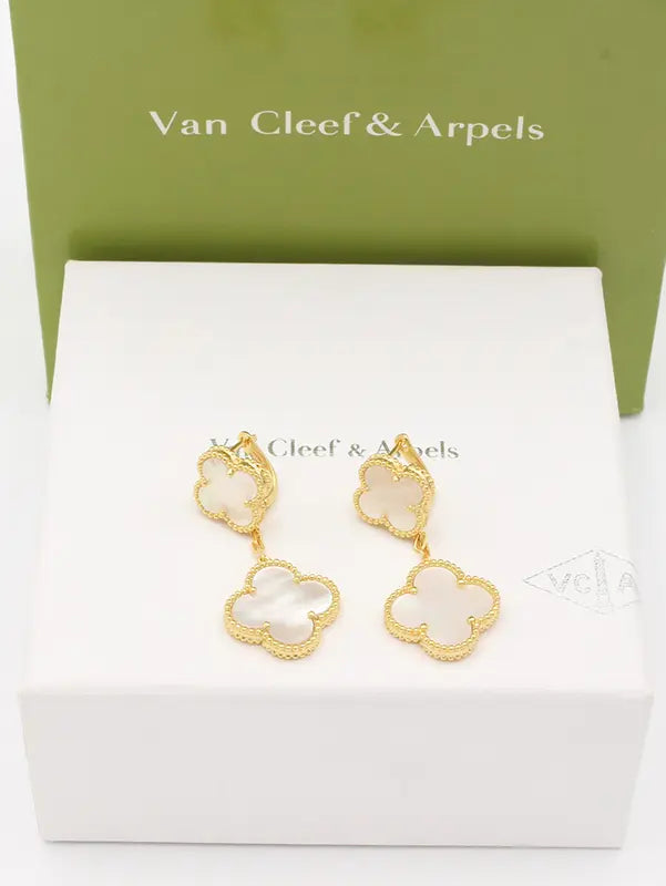 حلق فان كليف وردتين ماستـر حلق van cleef