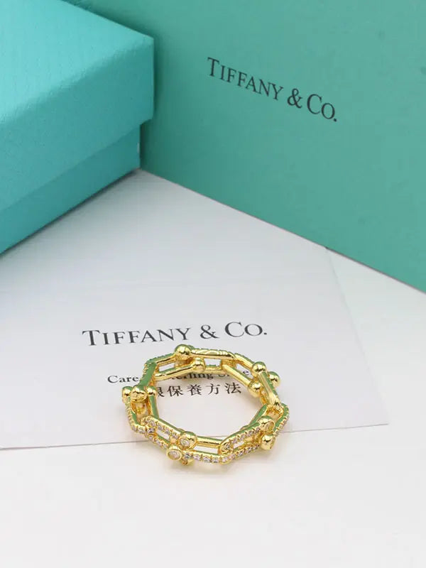 خاتم تيفاني زركون الجديد ماستر خواتم tiffany ذهبي 7