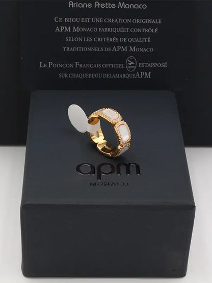 خاتم اي بي ام هارت وايت زركون ماستر APM خواتم APM