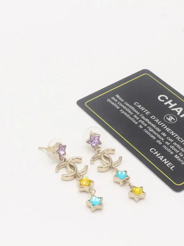 حلق شانيل انتيك برونز 661 حلق chanel