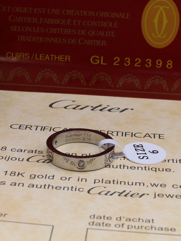 دبله كارتير لوقو زركون slim خواتم CARTIER