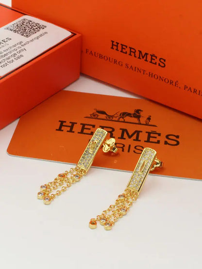 حلق هيرميز نيو لوك زركون الماستر 704 حلق HERMES