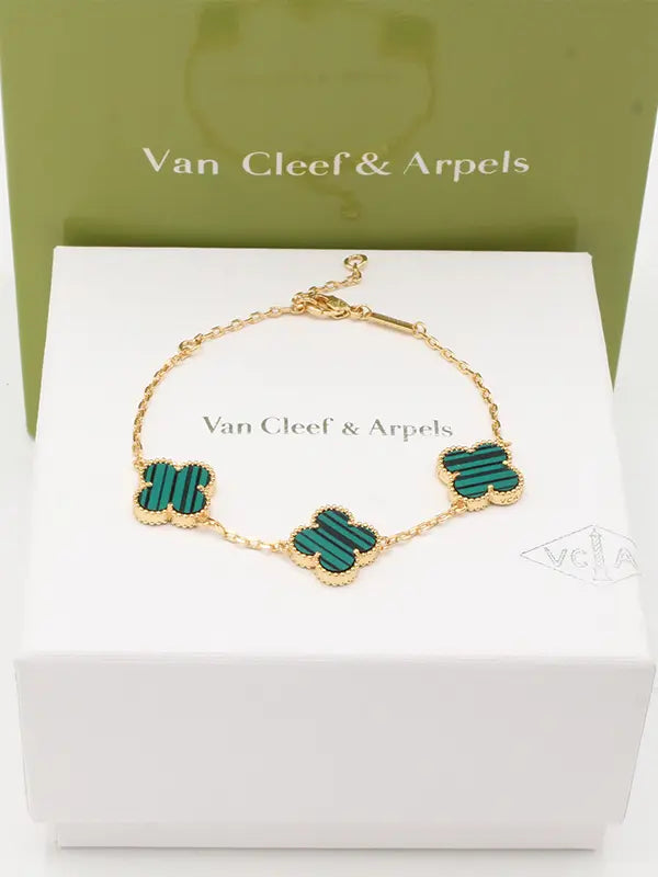 اسواره فان كليف ورود 729 اسواره van cleef اخضر ذهبي