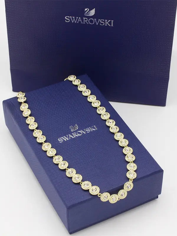 سلسال عقد سواروفسكي اونا انجيليك كامل زركون سلسال Swarovski