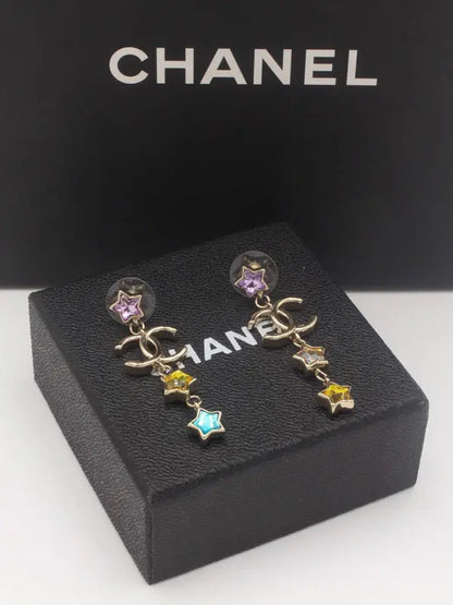 حلق شانيل انتيك برونز 661 حلق chanel