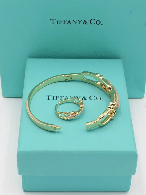 اساور تيفاني بانقل مع خاتم اسواره tiffany