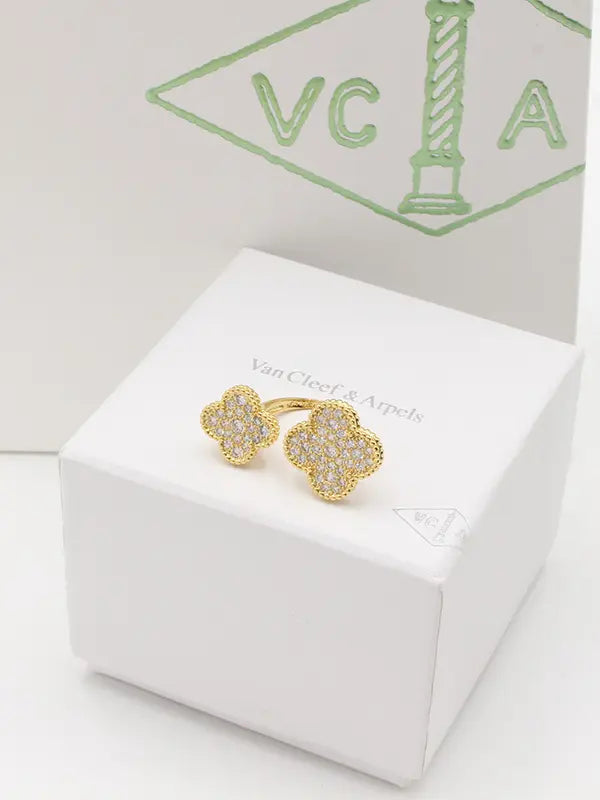 خاتم فان كليف وردتين ماستر خواتم van cleef