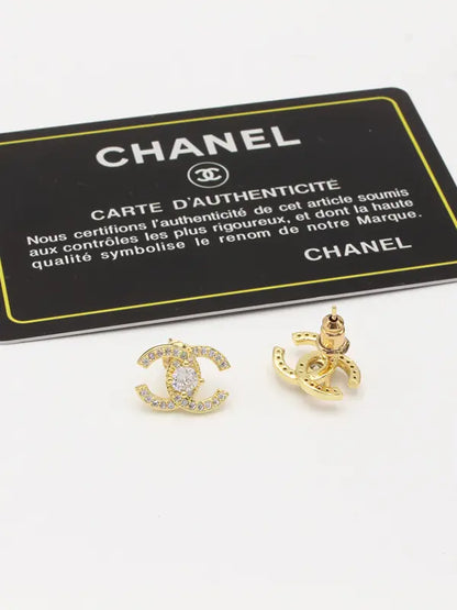 حلق شانيل زركون صغير 621 حلق chanel