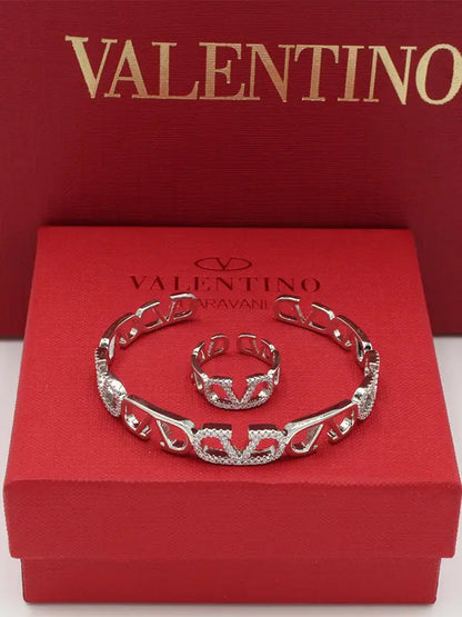 اساور وخاتم فالنتينو زركون 790 اسواره VALENTINO