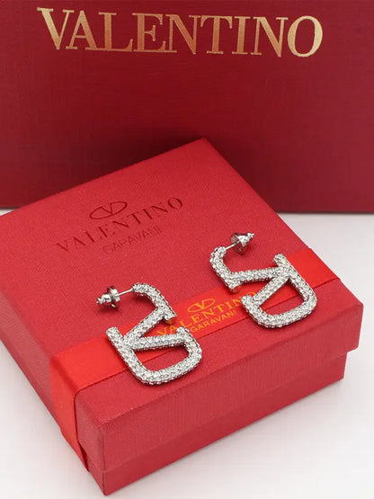 حلق فالنتينو كريستال وسط ماستر حلق VALENTINO