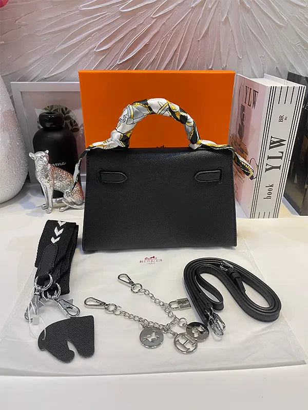 شنطة هيرمز سلفر وذ سكارف شنط وحقائب hermes bag