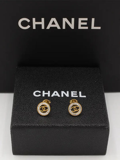 حلق شانيل كريستال صغير 527 حلق chanel
