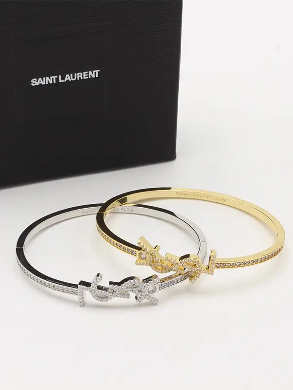 اساور ايف سان لوران زركون بانقل لوقو اسواره ysl