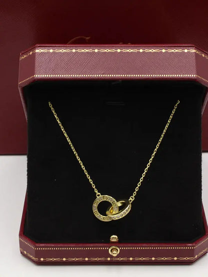 سلسال كارتير دبل رينقز لوقو كبير سلسال CARTIER