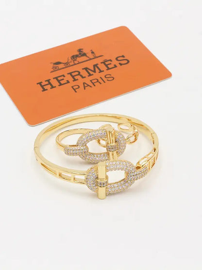 اساور هيرمز 25 بانقل مع خاتم اسواره HERMES