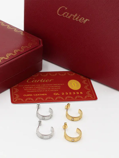 حلق كاتير زركون الهبه لوقو حلق CARTIER