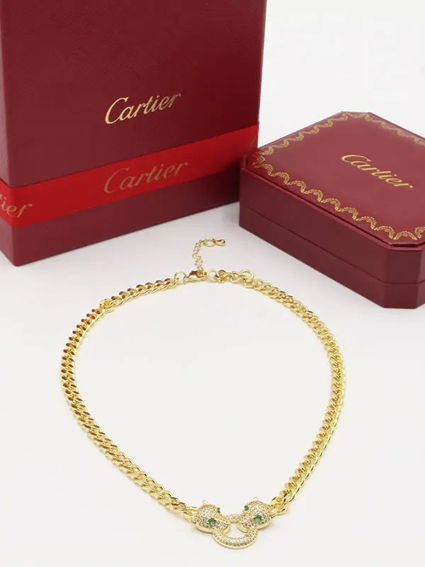 سلسال كارتير تايقر 730 سلسال CARTIER ذهبي