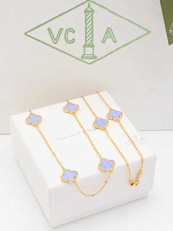 سلسال فان كليف طويل وذ لوقو سلسال van cleef