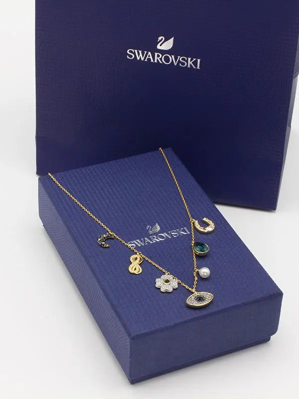 سلسال سواروفسكي نيو ايز لوقو سلسال Swarovski
