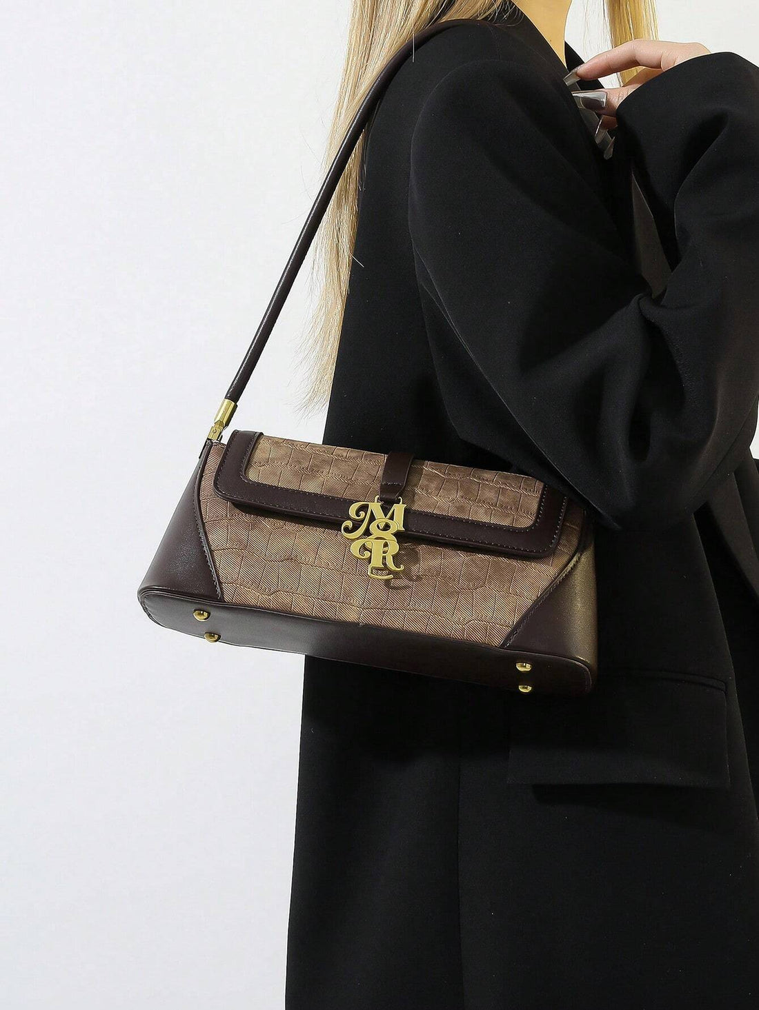 حقيبة كتف واحدة متعددة الاستخدامات شنط وحقائب شنط بني