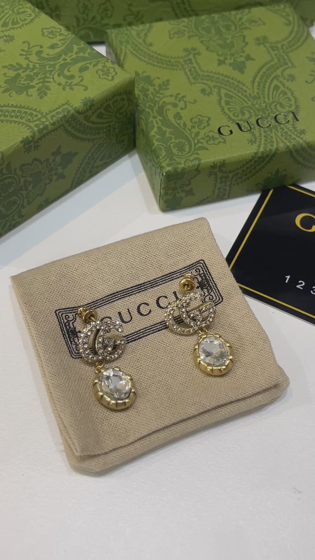 حلق قوتشي زركون انتيك حلق gucci