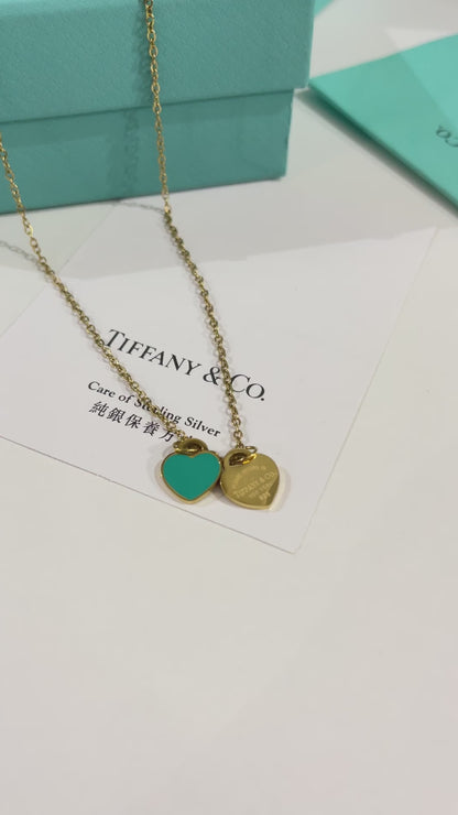 سلسال تيفاني قلبين سلسال tiffany