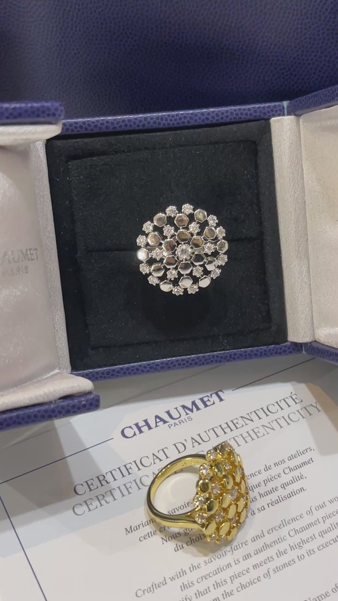 خاتم شومية زركون الجديد لوقو خواتم chaumet
