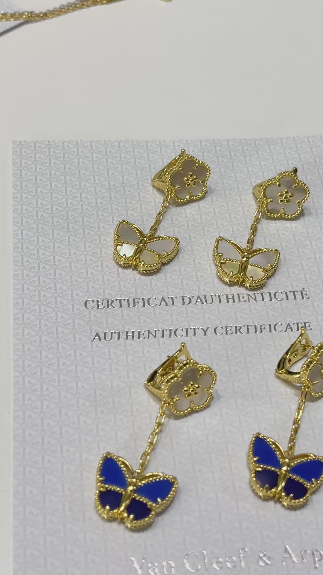 حلق فان كليف فينتاج الامبرا وسط الماستر حلق van cleef