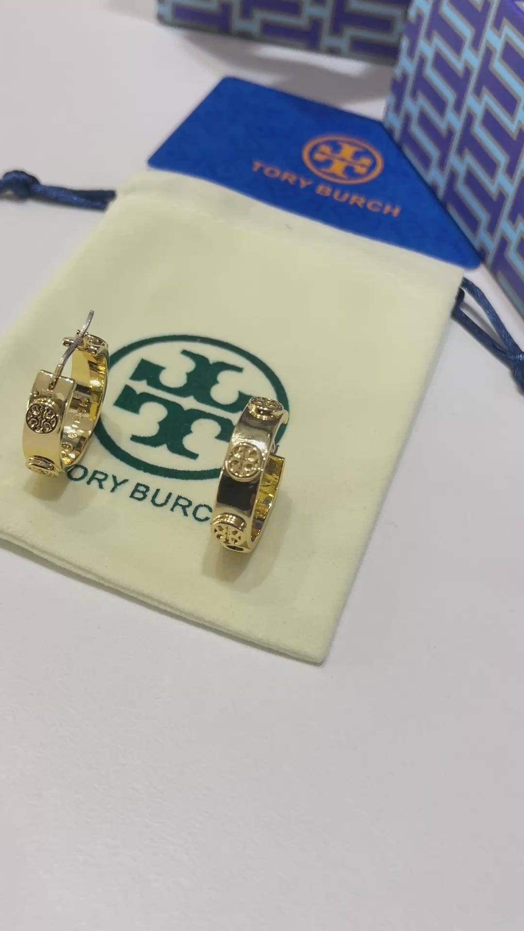 حلق توري بورش سيركل قولد لوقو حلق tory burch