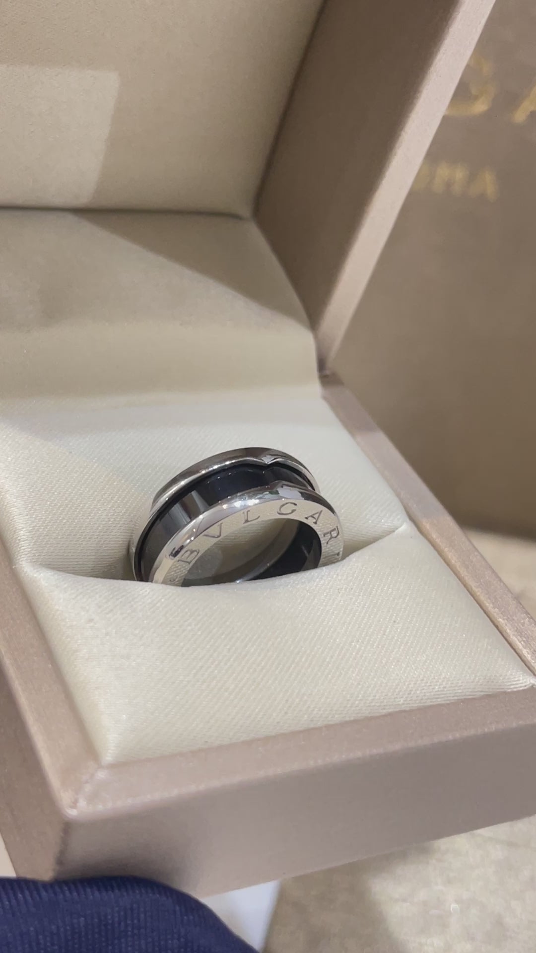 خاتم بولغاري شيل اسود خواتم bvlgari