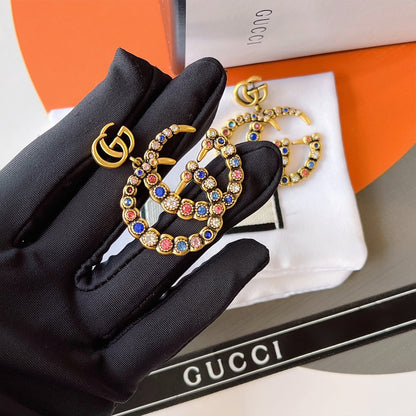 حلق قوتشي انتيك كبير حلق gucci  