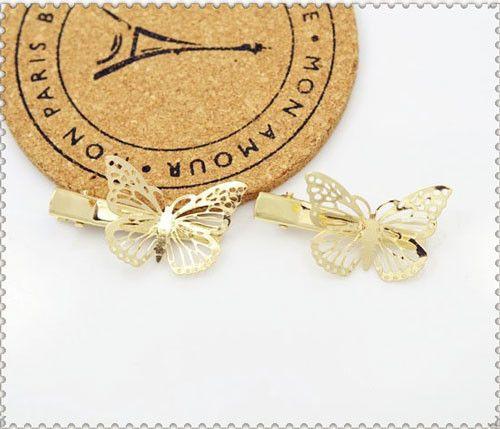 بكله شعر قولد بترفلاي ديزاين اكسسوارات شعر متوفر 1 لون ذهبي