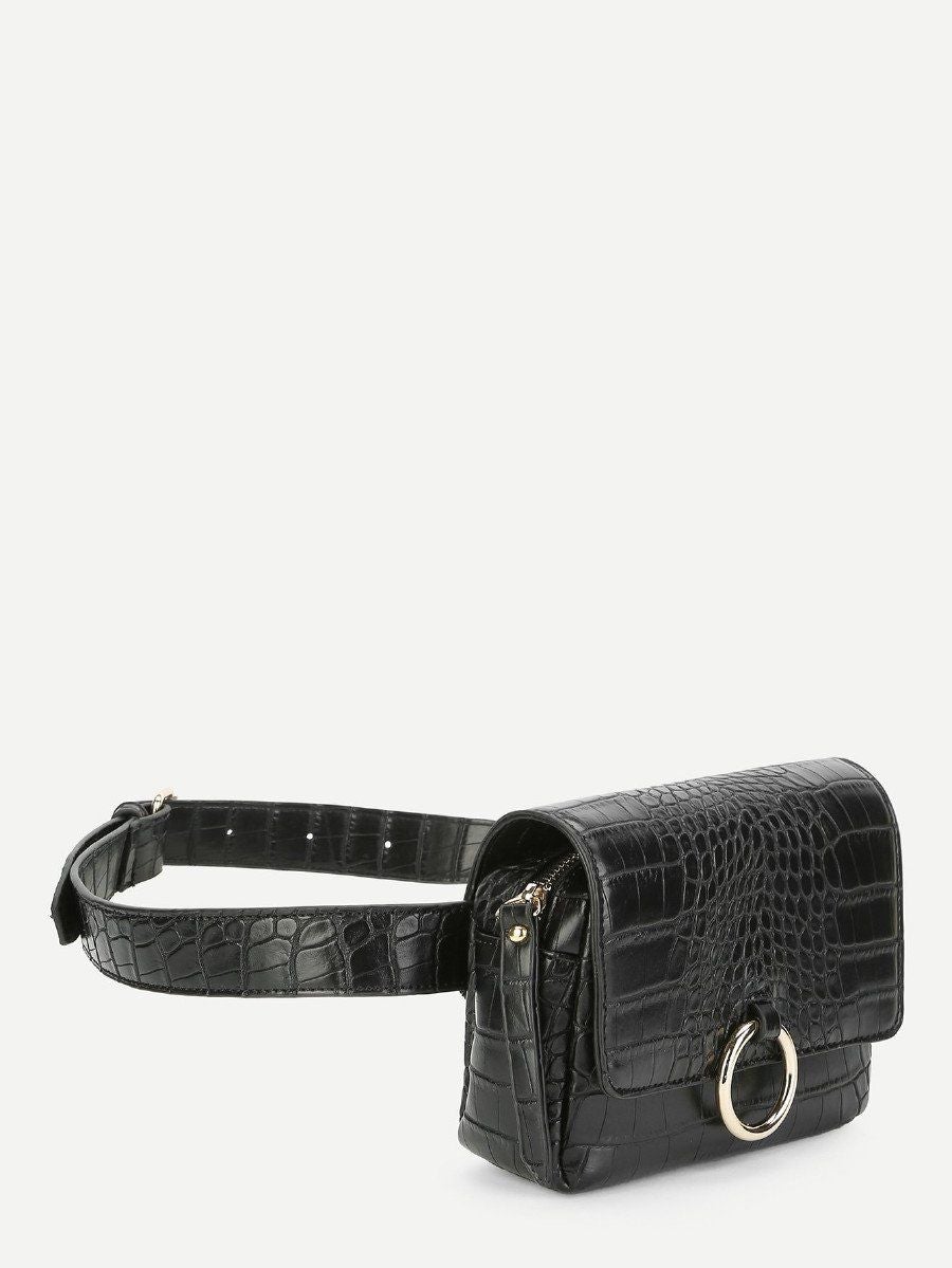 شنطة خصر سوداء شنط وحقائب jewel