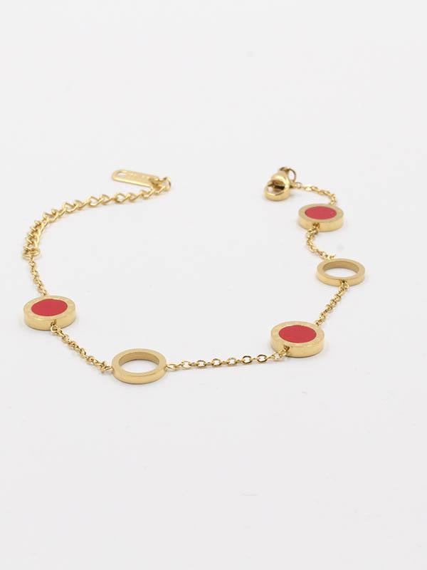 اسوارة بولقري ملونة مدور اسواره متوفر 4 لون احمر