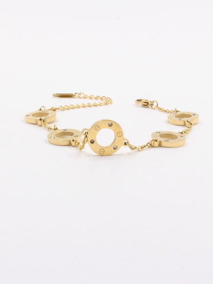 Cartier Circles Bracelet - أسوارة كارتير دوائر اسواره Jewel ذهبي  
