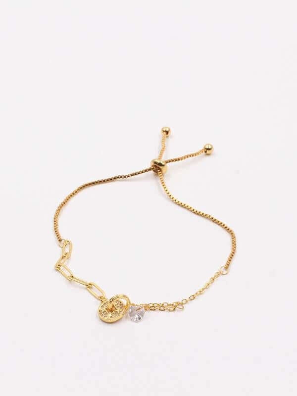 اسوارة لويس فيتون جنزير زركون اسواره louis vuitton ذهبي