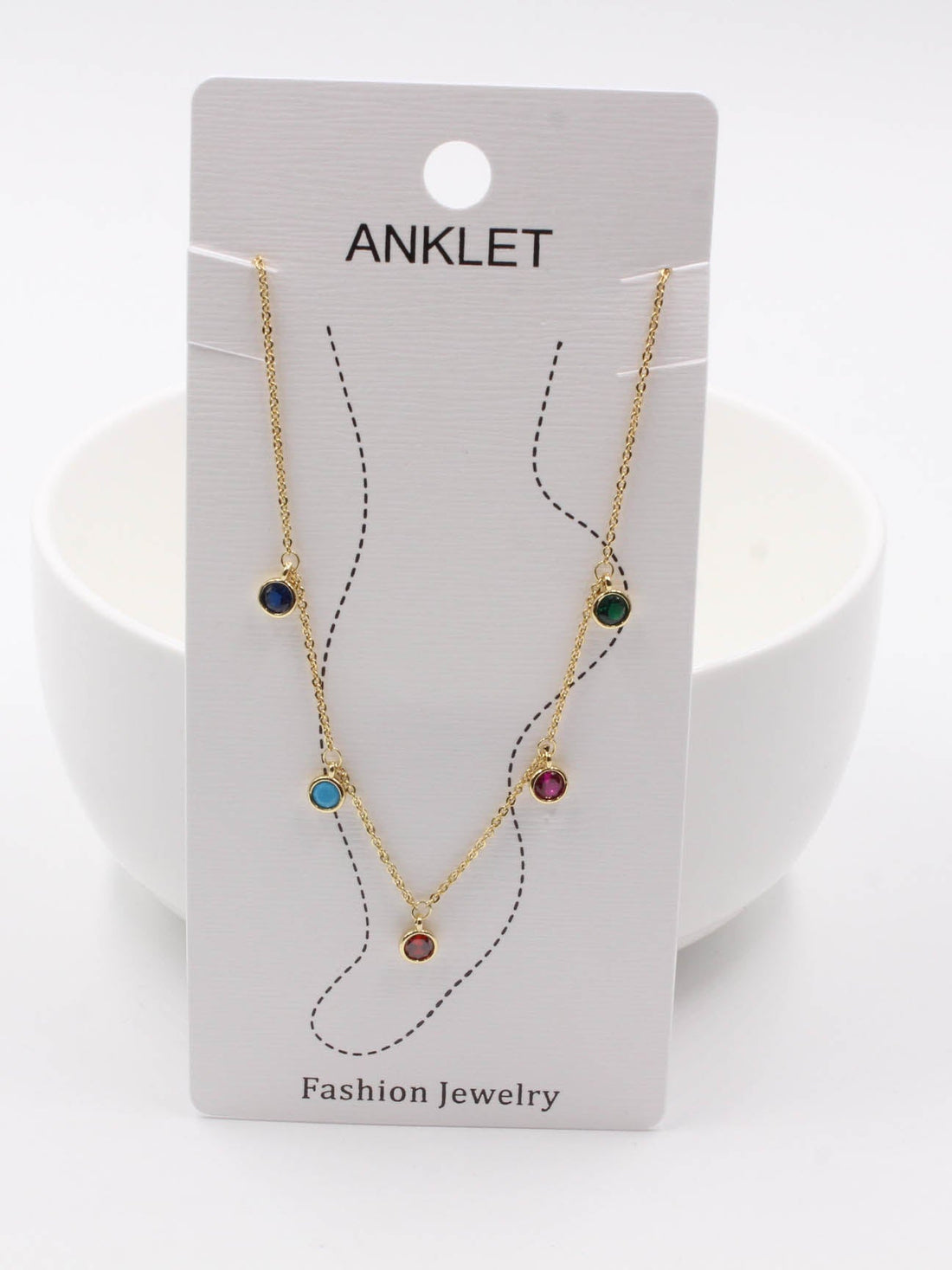 خلخال للرجل فصوص زركون خلاخل موقع جويل ملون ذهبي