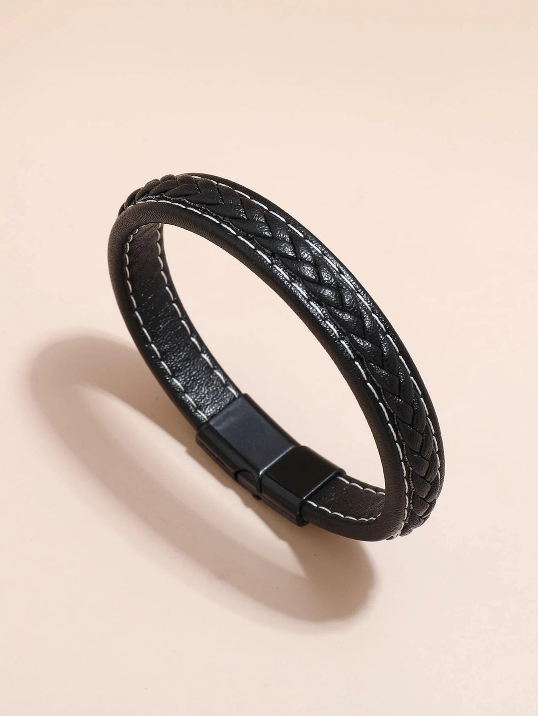 اسواره جلد انيقه رجالية اسود اسواره متوفر 1 لون اسود