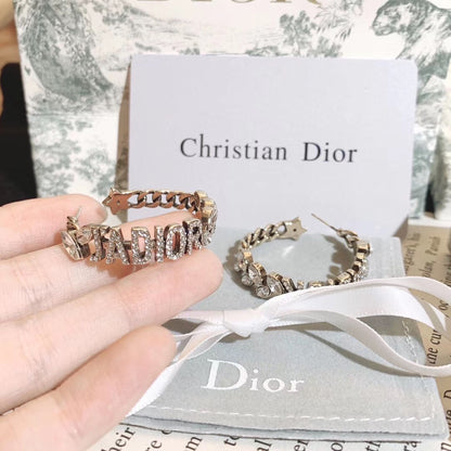 حلق جادور انتيك مدور حلق dior  