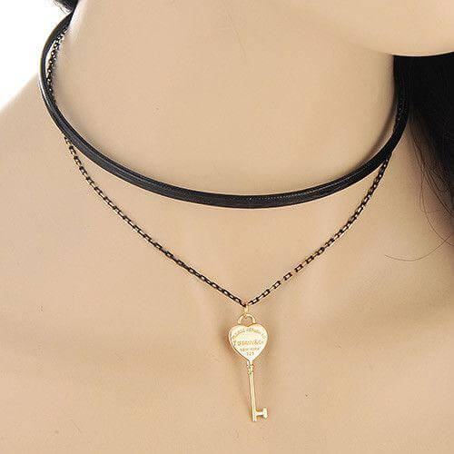 سلسال تيفاني طبقتين جلد سلسال tiffany